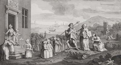 The Foundlings, engraved by F. Morellon La Cave by William Hogarth