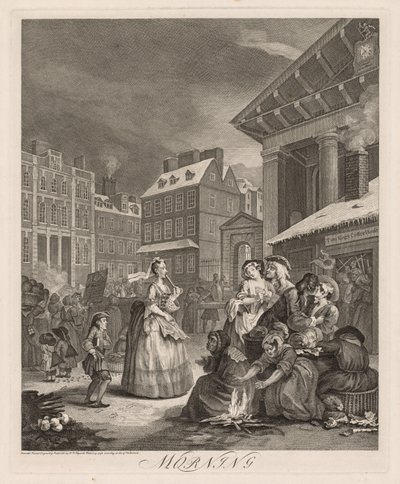 The Four Times of Day: Morning, 1738 by William Hogarth