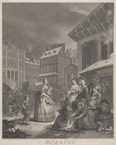 The Four Times of Day, Plate I: Morning by William Hogarth