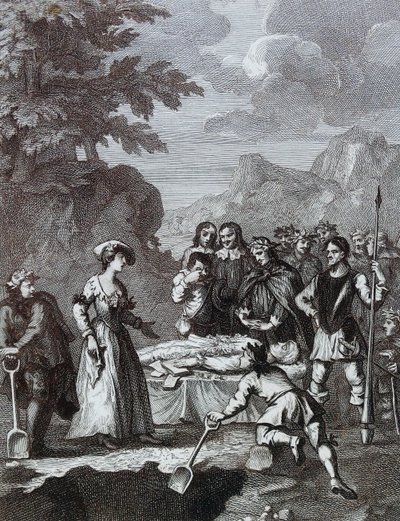 The Funeral of Chyrstom & Marcella vindicating herself by William Hogarth