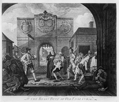 The Gate of Calais, or O The Roast Beef of Old England by William Hogarth
