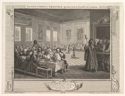 The Industrious Prentice Grown Rich and Sheriff of London by William Hogarth