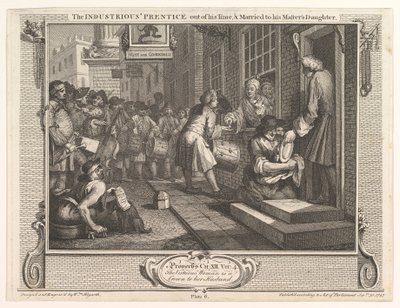 The Industrious Prentice Out of His Time and Married to His Master