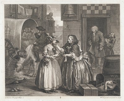 The Innocent Girl Becomes a Harlot by William Hogarth