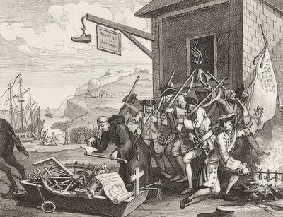The Invasion, Plate 1: France. 1756 by William Hogarth