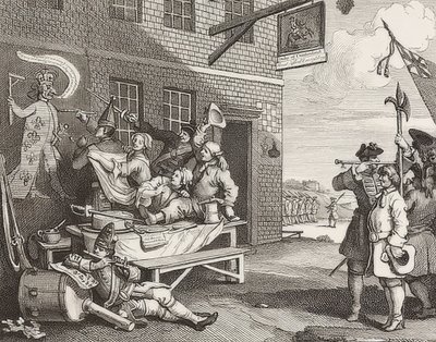 The Invasion, Plate 2: England. 1756 by William Hogarth