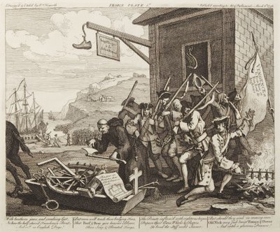 The Invasion, Plate 1: France by William Hogarth