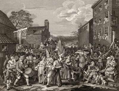 The March to Finchley, engraved by T.E. Nicholson, from 