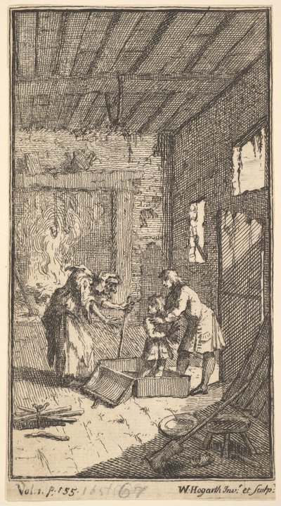 The New Metamorphosis, Plate 4: Invidiosa Releases Fantasio by William Hogarth