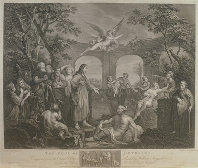 The Pool of Bethesda, engraved by J.M. Delatre and Simon Francis Ravenet, published by John Boydell by William Hogarth