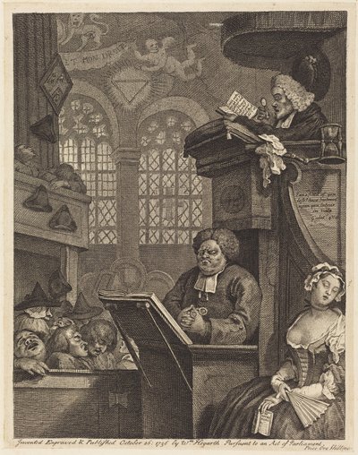 The Sleeping Congregation by William Hogarth