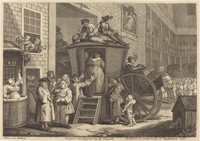 The Stage-coach, or the Country Inn Yard by William Hogarth