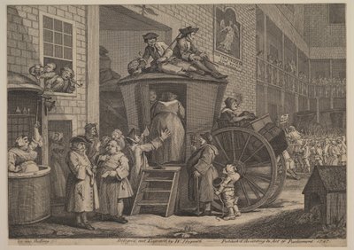 The Stage Coach, or The Country Inn Yard by William Hogarth