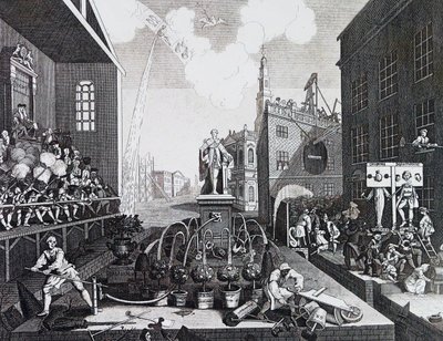 The Times. Plate II 1762 by William Hogarth