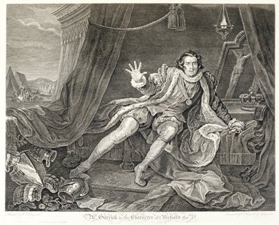 The Actor David Garrick in the Role of Richard III by William Hogarth