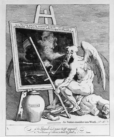 Time Smoking a Picture by William Hogarth