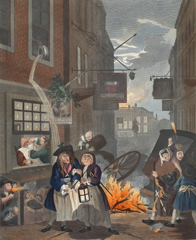 Times of Day, Night by William Hogarth