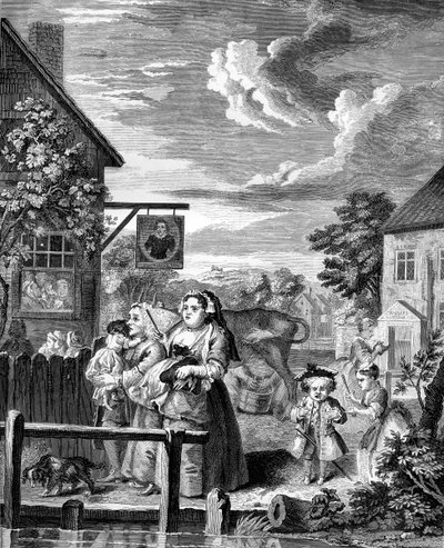 Times of the Day - Evening by William Hogarth