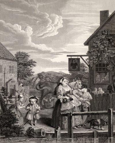 Times of the Day: Evening by William Hogarth