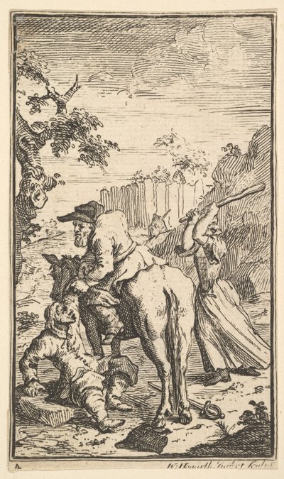 Trulla Attacking Hudibras Seventeen Small Illustrations for Samuel Butler
