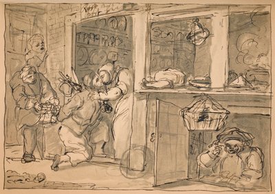 Unused Drawing for Industry and Idleness by William Hogarth