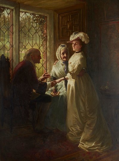 A Daughter Taking Her Leave by William Hole