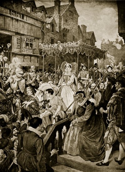Mary Queen of Scots Enters Edinburgh, 1561 by William Hole