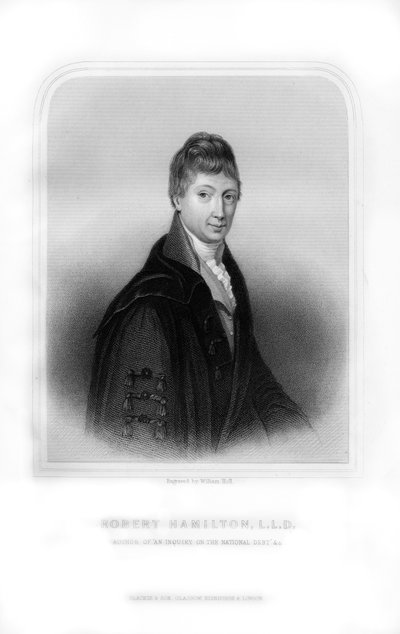 Robert Hamilton, Scottish economist and mathematician by William Holl
