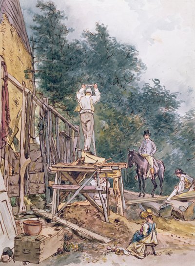 Dr. Monro Inspecting His Stables by William Holman Hunt