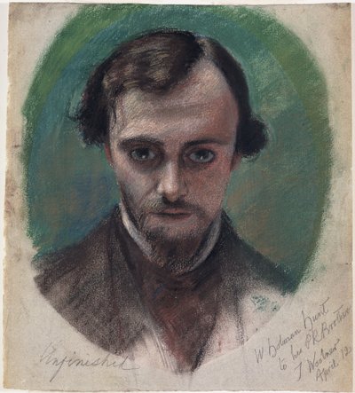 Portrait of Dante Gabriel Rossetti by William Holman Hunt