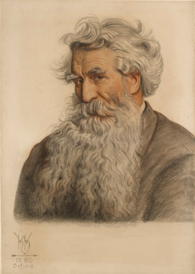 Portrait of Thomas Combe, Printer to the University 1796-1872 by William Holman Hunt