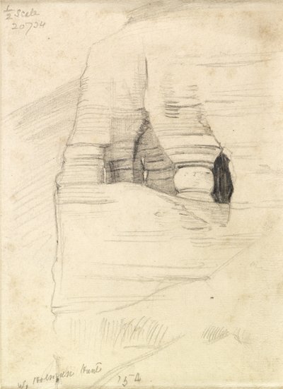 Rocks at Wady Zuara, the Dead Sea, 1854 by William Holman Hunt