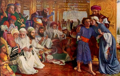 The Finding of the Saviour in the Temple (detail) by William Holman Hunt