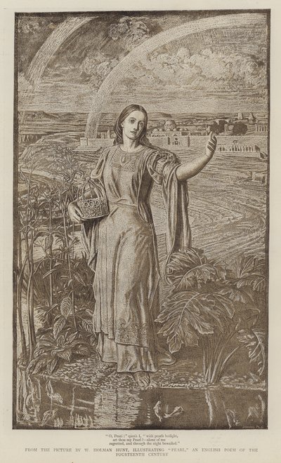 The Pearl, the English poem of the 14th Century by William Holman Hunt
