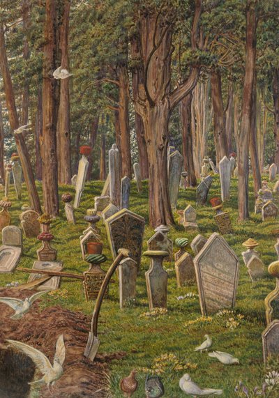 The Sleeping City: the Cemetery of Pera, Constantinople, 1856 - 1888 by William Holman Hunt