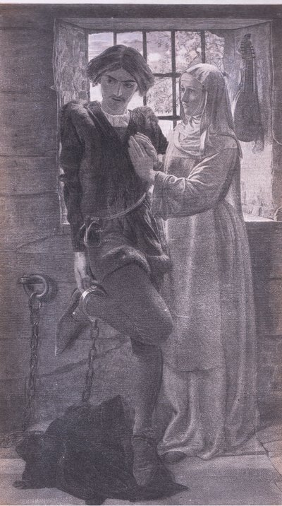 Claudio and Isabella, Bibbys Annual, 1916-1917 by William Holman after Hunt