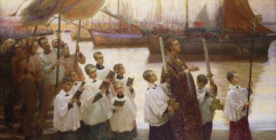 Rogation Day, Cornwall by William Holt Yates Titcomb