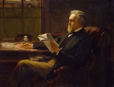 Portrait of George Jacob Holyoake by William Holyoake