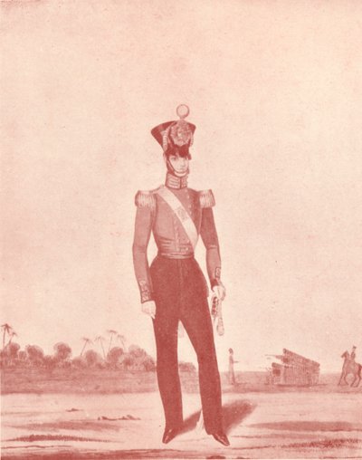 Officers of the Madras Army Infantry on the Line by William Hunsley