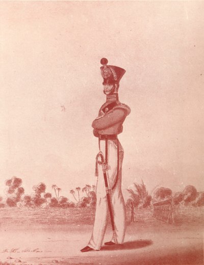 Officers of the Madras Army Light Infantry, c1837-1843 by William Hunsley
