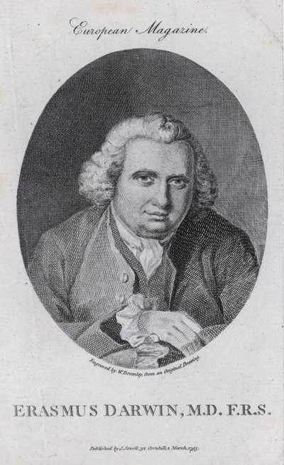 Erasmus Darwin, English Physician, Natural Philosopher, Poet, and Campaigner for the Abolition of the Slave Trade by William III (after) Bromley