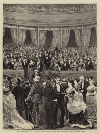 The Reception at the International Exhibition, Scene in the Albert Hall by William III Bromley
