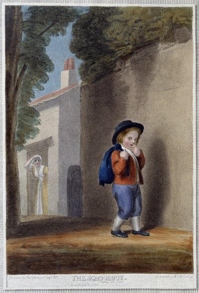The Schoolboy - in “The 7 Ages of Man” by Shakespeare, ill. by W. Bromley, London by William I Bromley