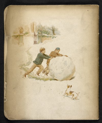 Children and a snowball. The Holiday Train: a song of 
