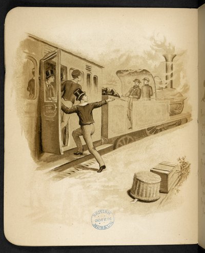 Getting on a steam train. The Holiday Train: a song of 