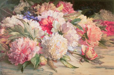Peonies by William Jabez Muckley