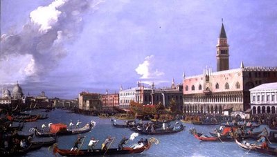 The Bucintoro returning to the Molo on Ascension Day, Venice by William James