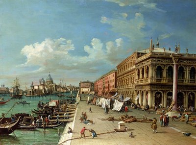 View of the Molo Looking Towards the Entrance of the Grand Canal, Venice by William James