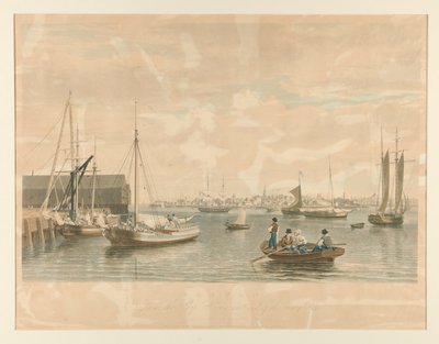Boston. From the Ship House, West End of the Navy Yard by William James Bennett