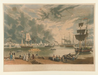 New Orleans, Taken from the Opposite Side a Short Distance Above the Middle or Picayune Ferry by William James Bennett